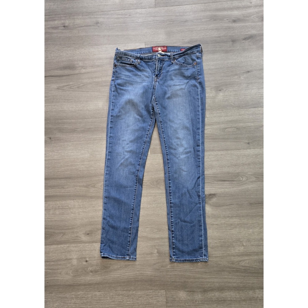 Lucky Brand Charlie Skinny Mid Rise Blue Jeans Size 10/30